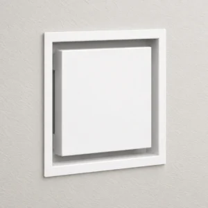 White square wall vent cover