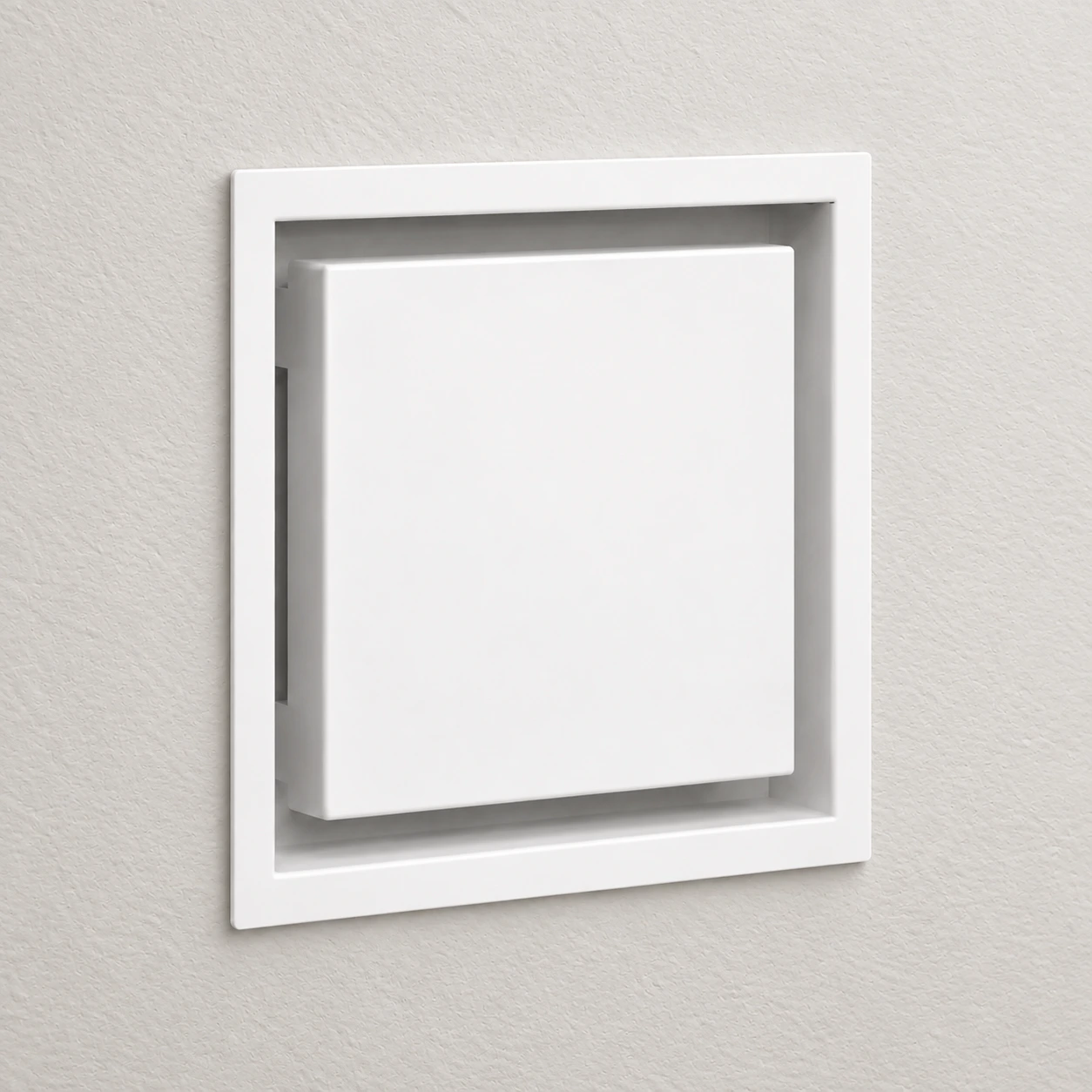 White square wall vent cover